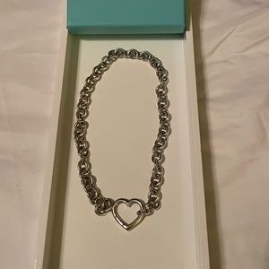 Tiffany & Co. Open heart necklace & bracelet